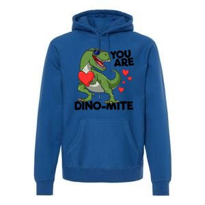 You Are Dinomeaningful Giftmite Tmeaningful Giftrex Dinosaur Valentines Day Trex Premium Hoodie