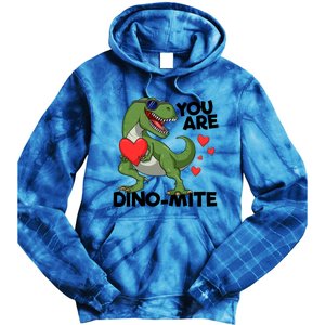 You Are Dinomeaningful Giftmite Tmeaningful Giftrex Dinosaur Valentines Day Trex Tie Dye Hoodie