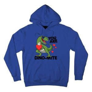 You Are Dinomeaningful Giftmite Tmeaningful Giftrex Dinosaur Valentines Day Trex Tall Hoodie