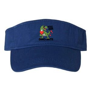 You Are Dinomeaningful Giftmite Tmeaningful Giftrex Dinosaur Valentines Day Trex Valucap Bio-Washed Visor