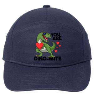 You Are Dinomeaningful Giftmite Tmeaningful Giftrex Dinosaur Valentines Day Trex 7-Panel Snapback Hat