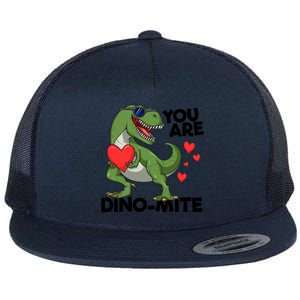 You Are Dinomeaningful Giftmite Tmeaningful Giftrex Dinosaur Valentines Day Trex Flat Bill Trucker Hat