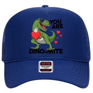 You Are Dinomeaningful Giftmite Tmeaningful Giftrex Dinosaur Valentines Day Trex High Crown Mesh Back Trucker Hat