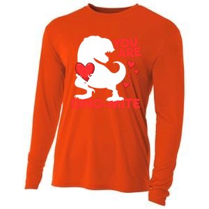 You Are Dinogiftmite Tgiftrex Dinosaur Valentines Day Trex Cool Gift Cooling Performance Long Sleeve Crew