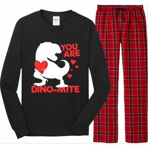 You Are Dinogiftmite Tgiftrex Dinosaur Valentines Day Trex Cool Gift Long Sleeve Pajama Set