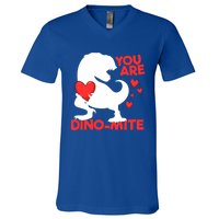 You Are Dinogiftmite Tgiftrex Dinosaur Valentines Day Trex Cool Gift V-Neck T-Shirt