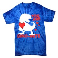 You Are Dinogiftmite Tgiftrex Dinosaur Valentines Day Trex Cool Gift Tie-Dye T-Shirt