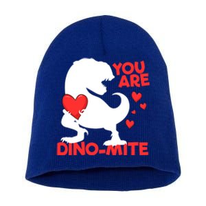 You Are Dinogiftmite Tgiftrex Dinosaur Valentines Day Trex Cool Gift Short Acrylic Beanie