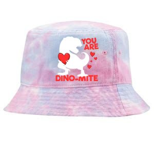 You Are Dinogiftmite Tgiftrex Dinosaur Valentines Day Trex Cool Gift Tie-Dyed Bucket Hat