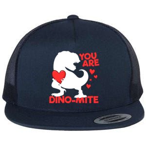 You Are Dinogiftmite Tgiftrex Dinosaur Valentines Day Trex Cool Gift Flat Bill Trucker Hat