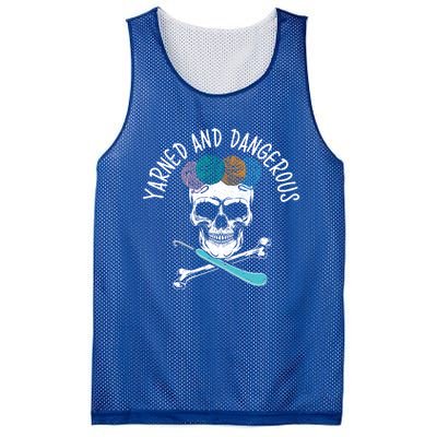 Yarned And Dangerous Crochet Crocheting Yarn Collector Gift Mesh Reversible Basketball Jersey Tank