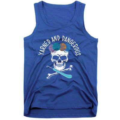 Yarned And Dangerous Crochet Crocheting Yarn Collector Gift Tank Top