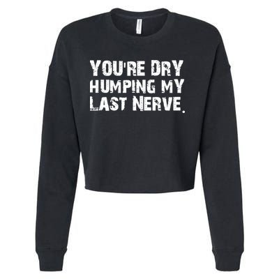 You Are Dry Humping My Last Nerve Quote Cropped Pullover Crew