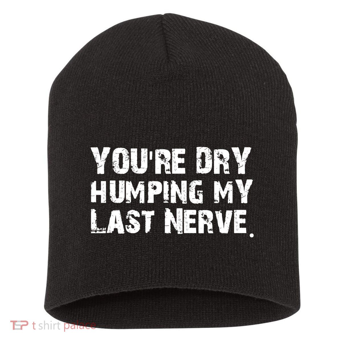 You Are Dry Humping My Last Nerve Quote Short Acrylic Beanie