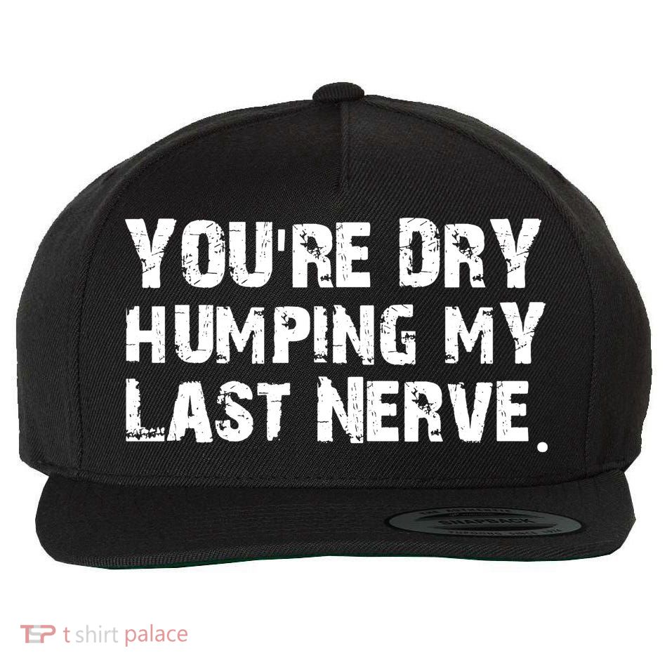 You Are Dry Humping My Last Nerve Quote Wool Snapback Cap