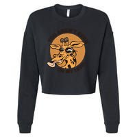 You Aren't Even On My Level Funny Cropped Pullover Crew