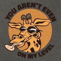 You Aren't Even On My Level Funny Cotton Canvas Backpack