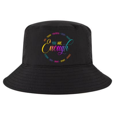 You Are Enough Kindness Quote Cool Comfort Performance Bucket Hat