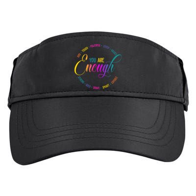 You Are Enough Kindness Quote Adult Drive Performance Visor