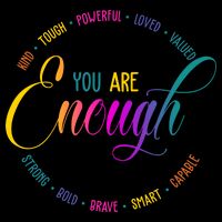 You Are Enough Kindness Quote Wool Snapback Cap