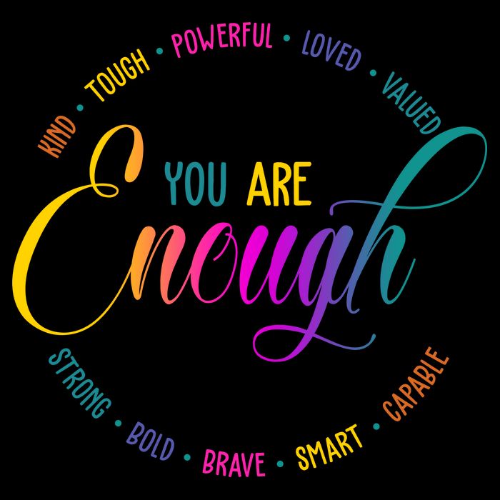 You Are Enough Kindness Quote Wool Snapback Cap