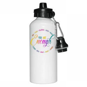 You Are Enough Kindness Quote Aluminum Water Bottle