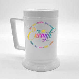 You Are Enough Kindness Quote Beer Stein