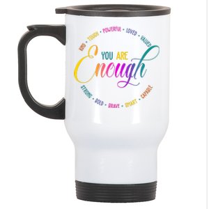 You Are Enough Kindness Quote Stainless Steel Travel Mug