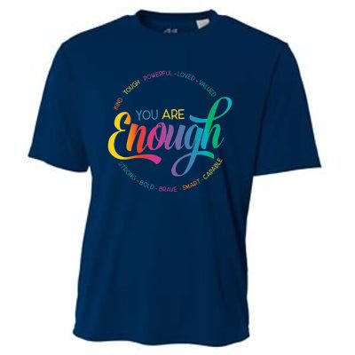 You Are Enough LGBT Pride Month Gay Lesbian Rainbow Ally Cooling Performance Crew T-Shirt