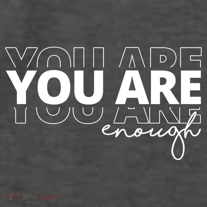 You Are Enough Inspiring Quote Vector Backpack