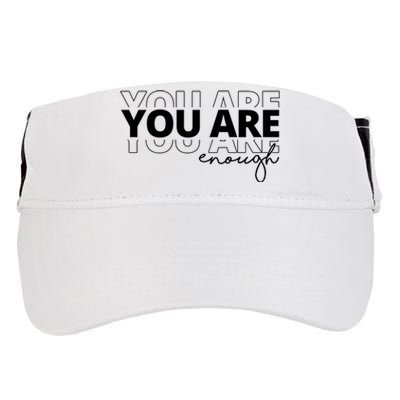 You Are Enough Inspiring Quote Adult Drive Performance Visor