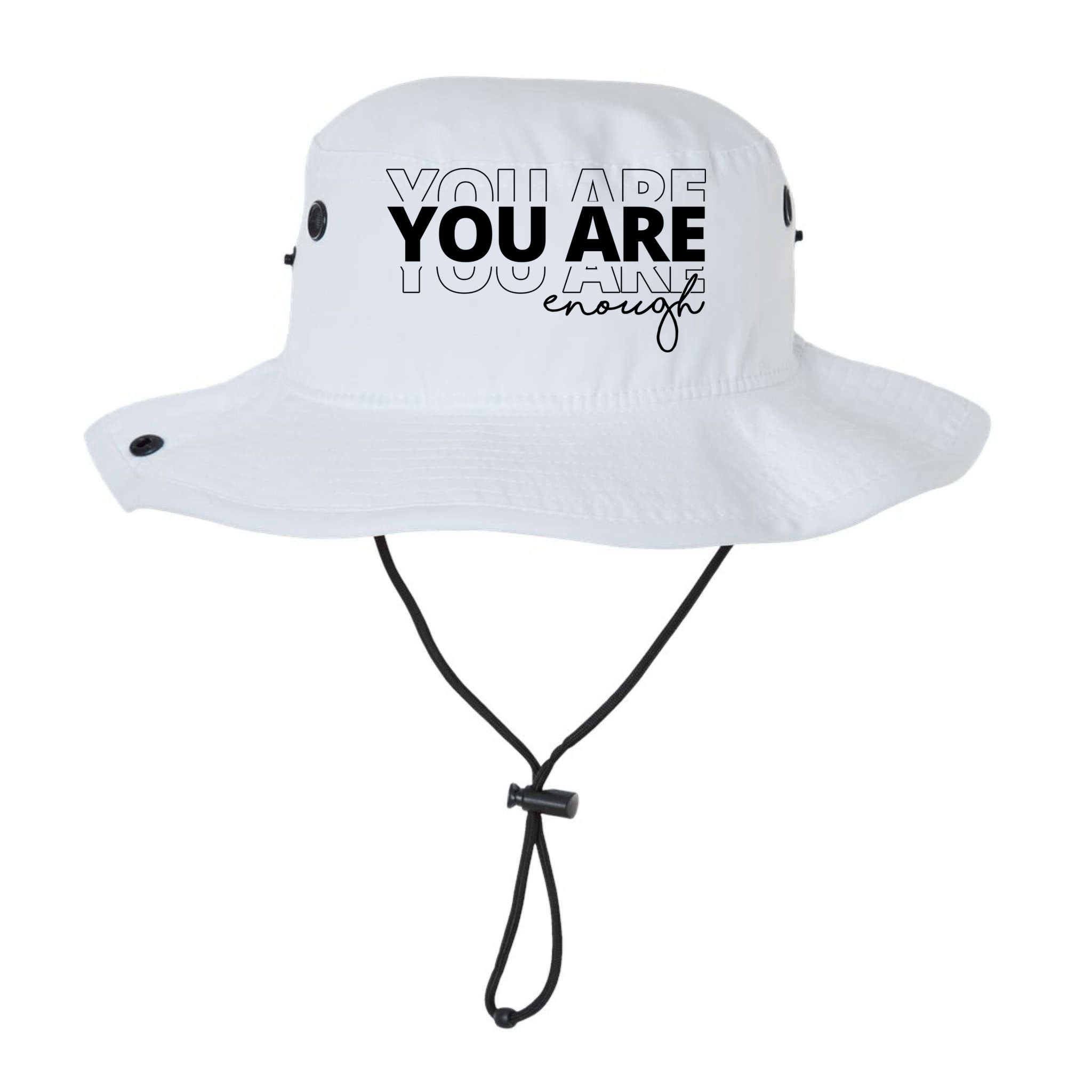 You Are Enough Inspiring Quote Bucket Hat