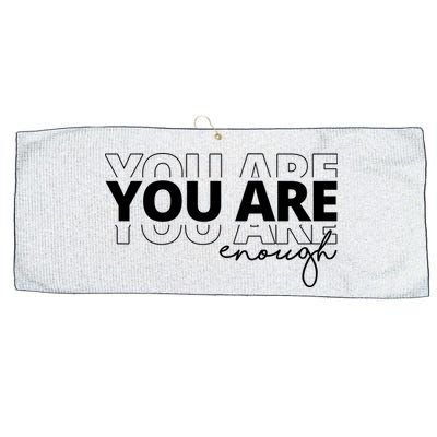 You Are Enough Inspiring Quote Large Microfiber Waffle Golf Towel