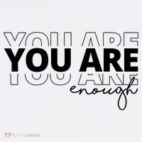 You Are Enough Inspiring Quote Short Acrylic Beanie