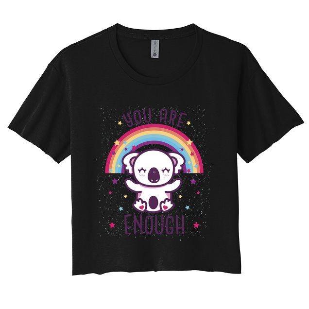 You Are Enough Koala Crop Top