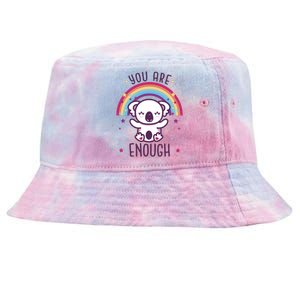 You Are Enough Koala Tie-Dyed Bucket Hat