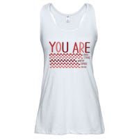 You Are Enough Loved Worthy Valentines Couple Ladies Essential Flowy Tank