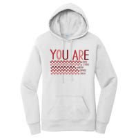 You Are Enough Loved Worthy Valentines Couple Women's Pullover Hoodie