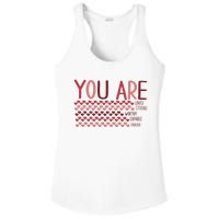 You Are Enough Loved Worthy Valentines Couple Ladies PosiCharge Competitor Racerback Tank