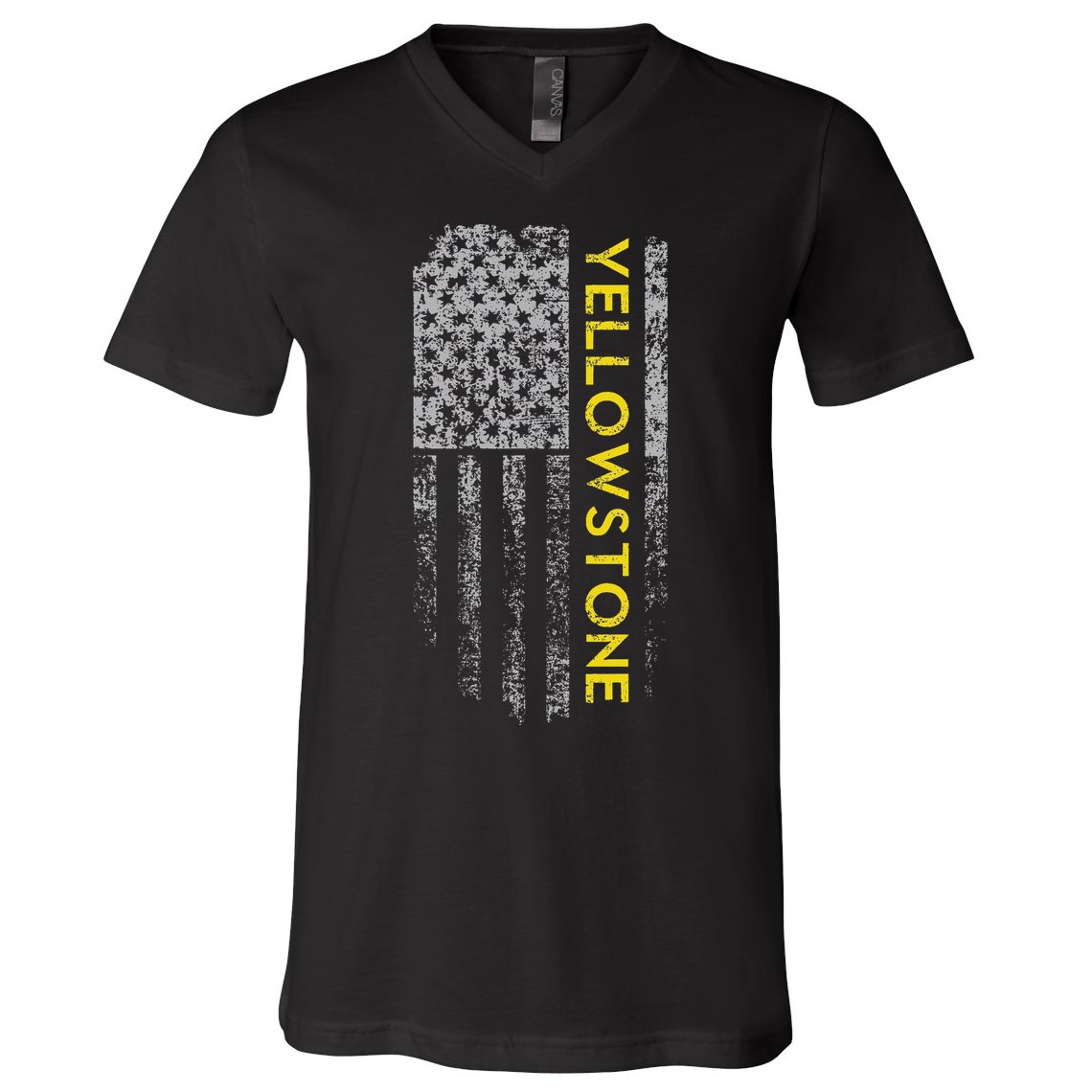 Yellowstone American Flag V-Neck T-Shirt