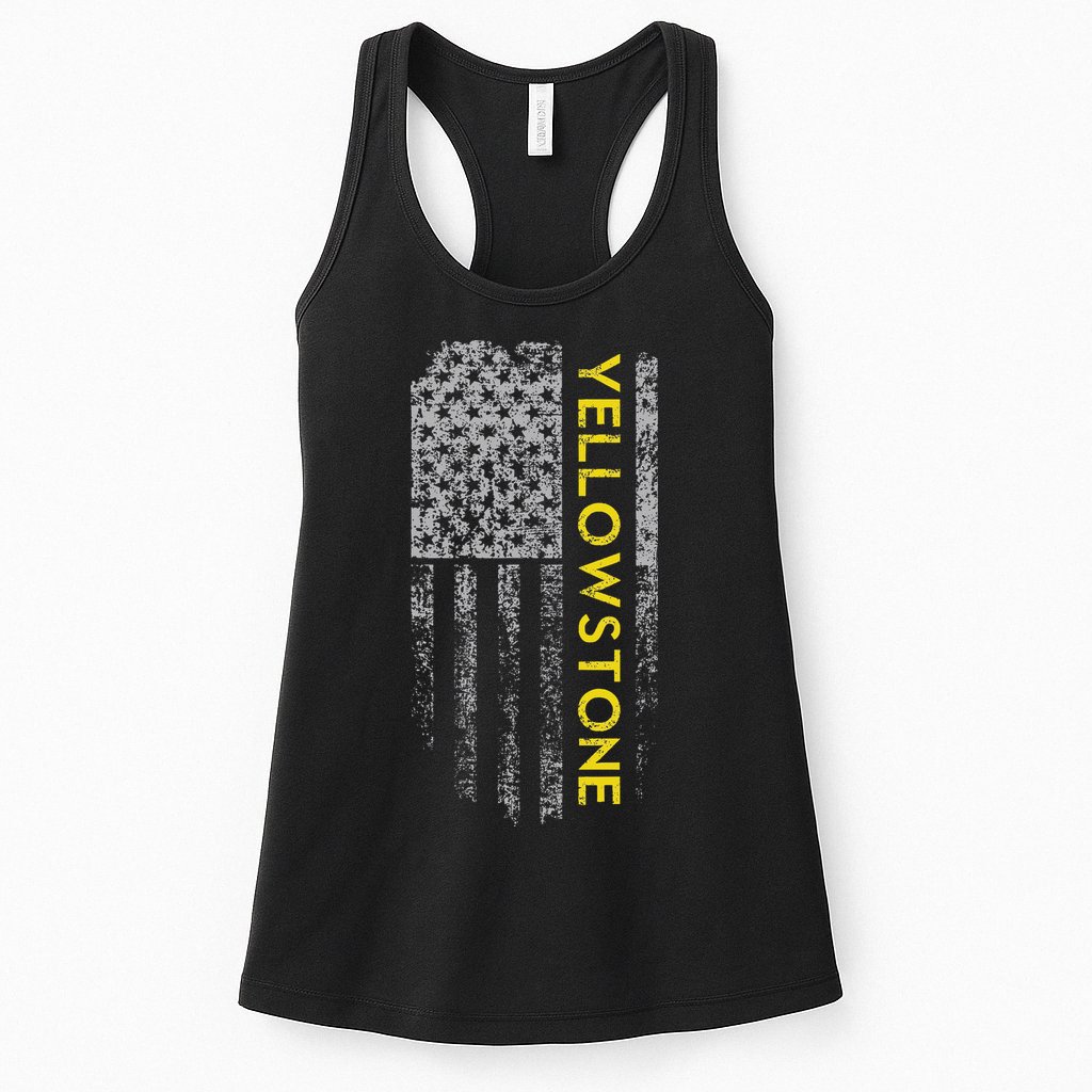 Yellowstone American Flag Womens Tank Top