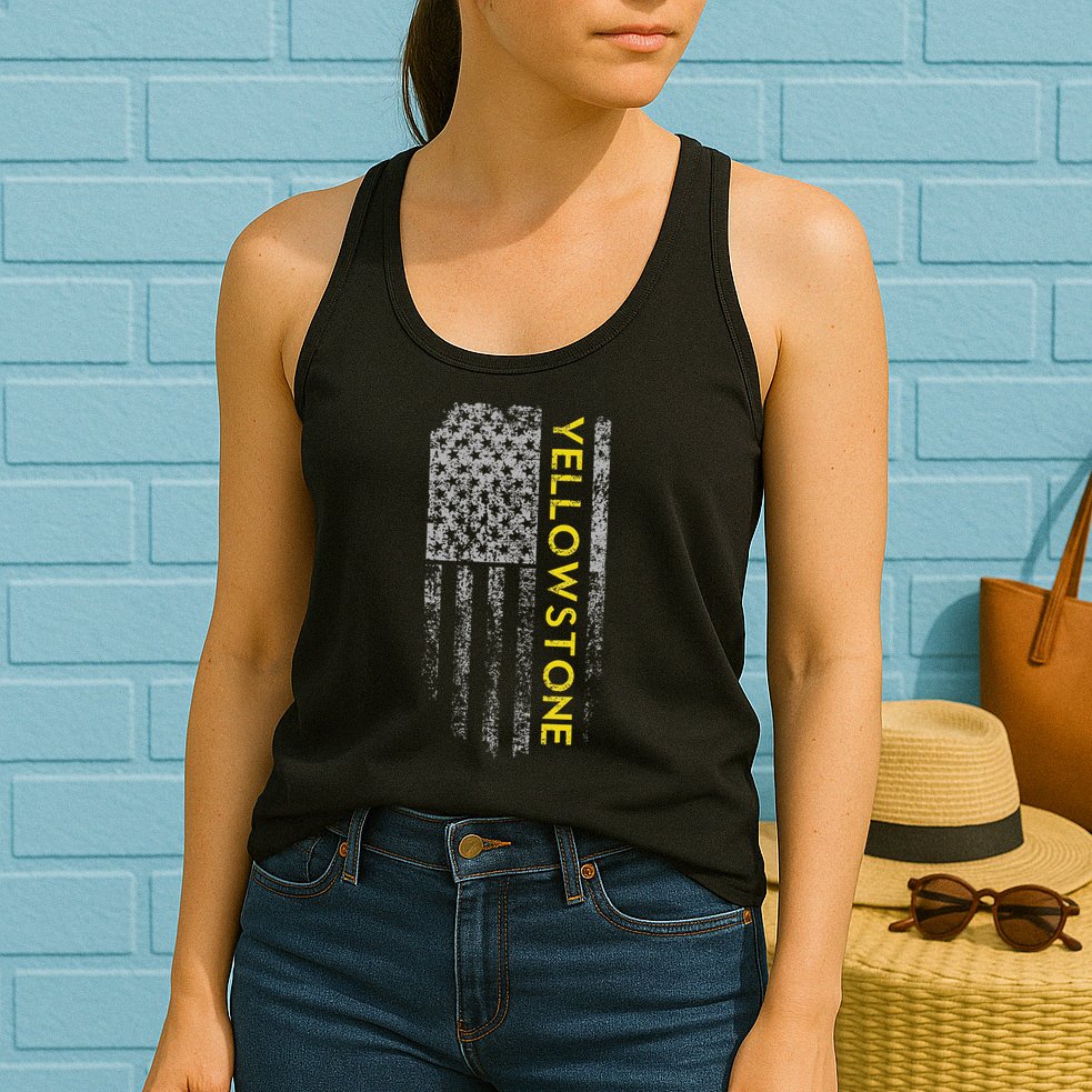 Yellowstone American Flag Womens Tank Top