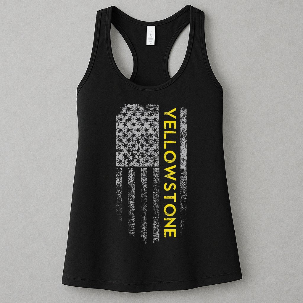 Yellowstone American Flag Womens Tank Top