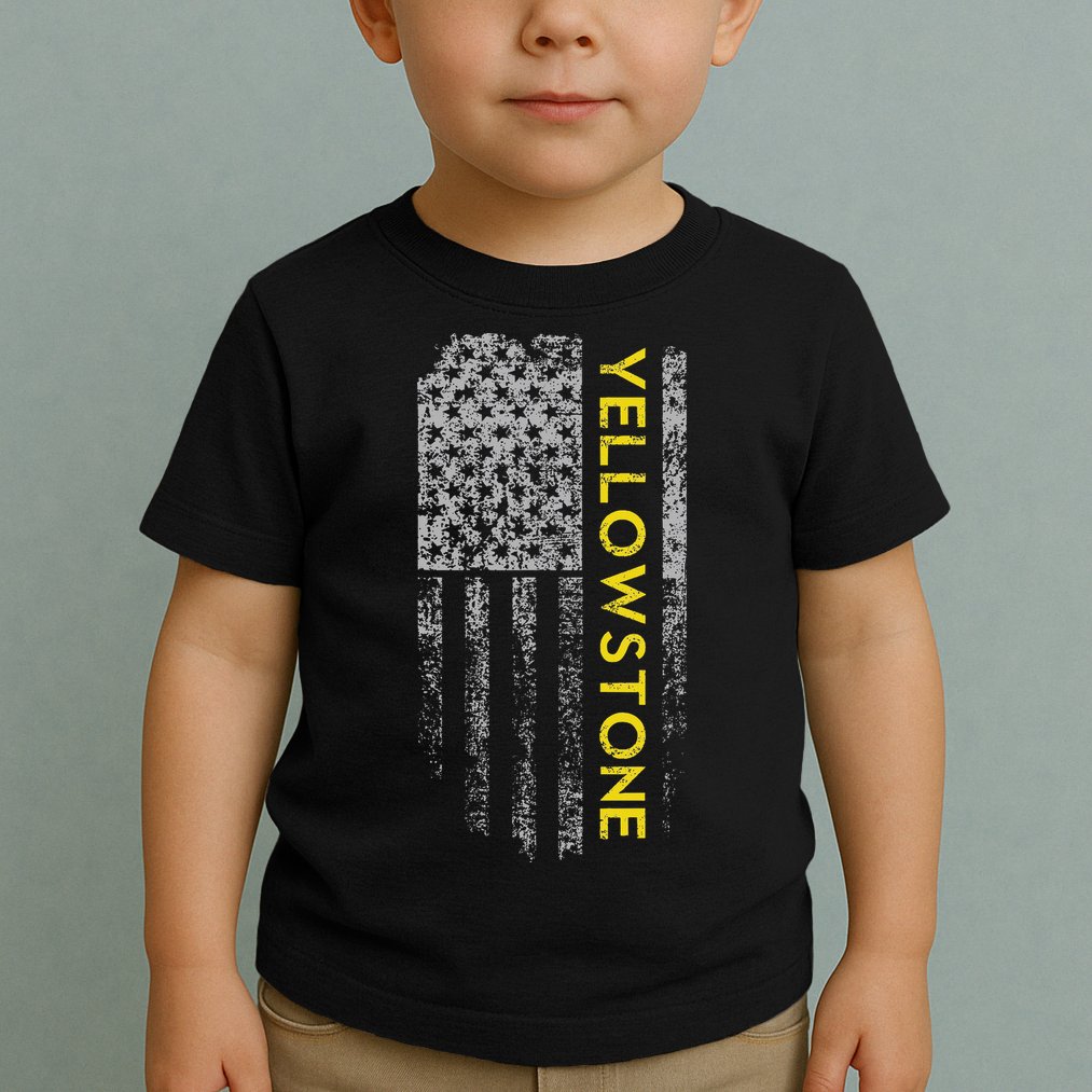 Yellowstone American Flag Toddler T-Shirt