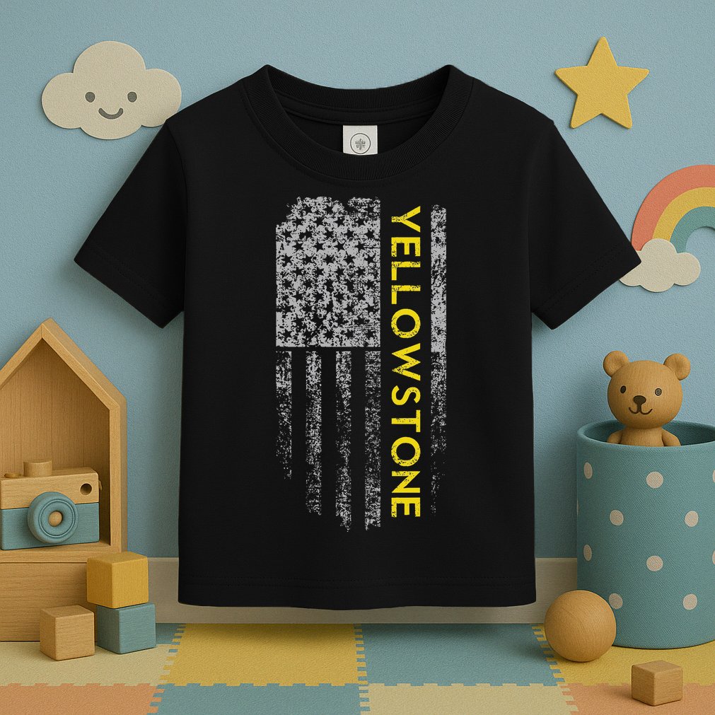 Yellowstone American Flag Toddler T-Shirt
