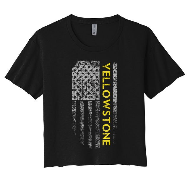 Yellowstone American Flag Crop Top