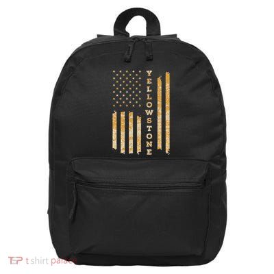 Yellowstone American Flag – Usa National Park 16 in Basic Backpack