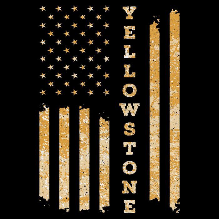 Yellowstone American Flag – Usa National Park Womens Tank Top
