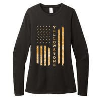 Yellowstone American Flag – Usa National Park Womens CVC Long Sleeve Shirt