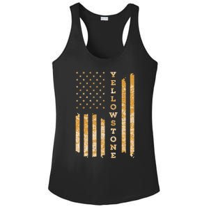 Yellowstone American Flag – Usa National Park Ladies PosiCharge Competitor Racerback Tank